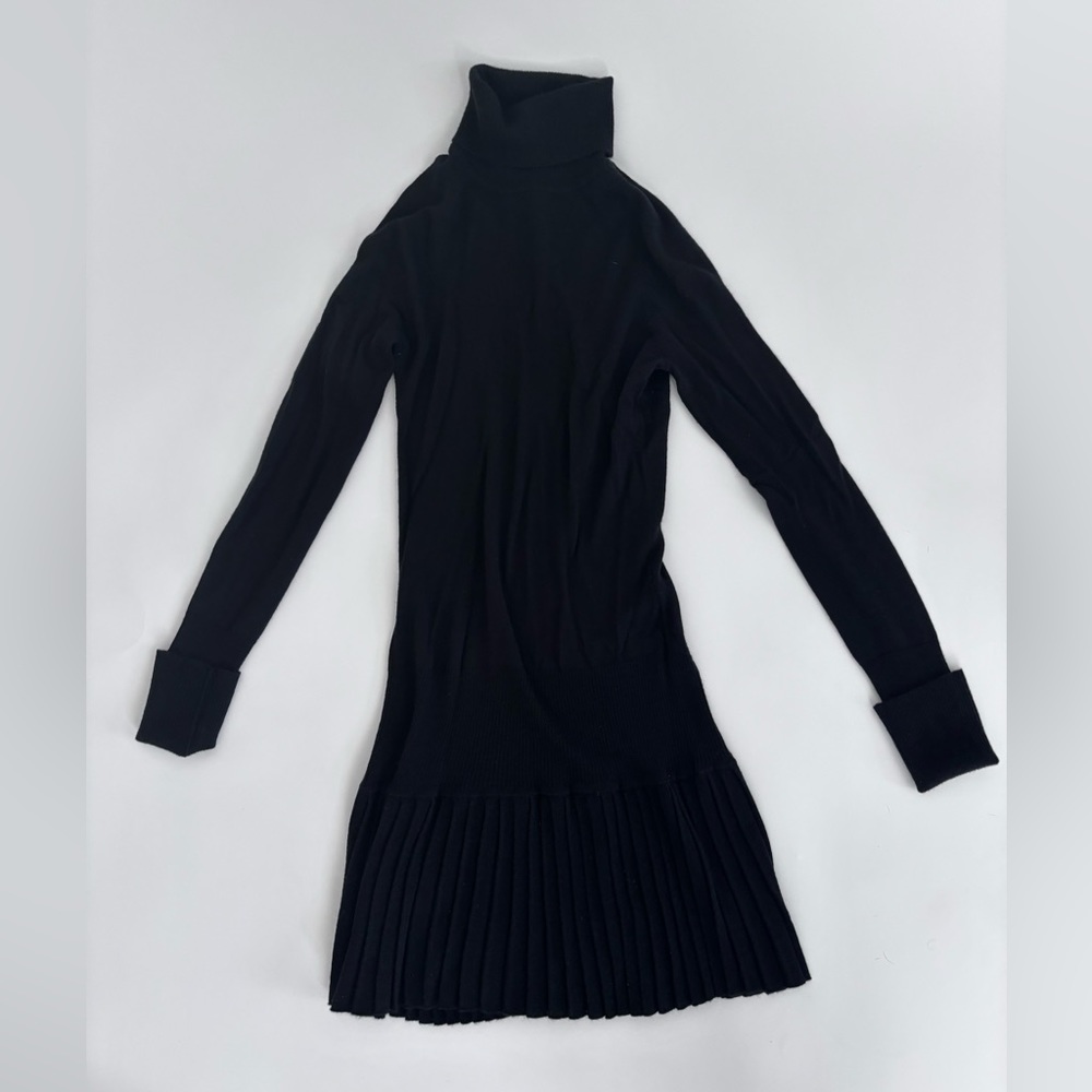 BCBG Girls turtleneck sweater dress with pleated bottom